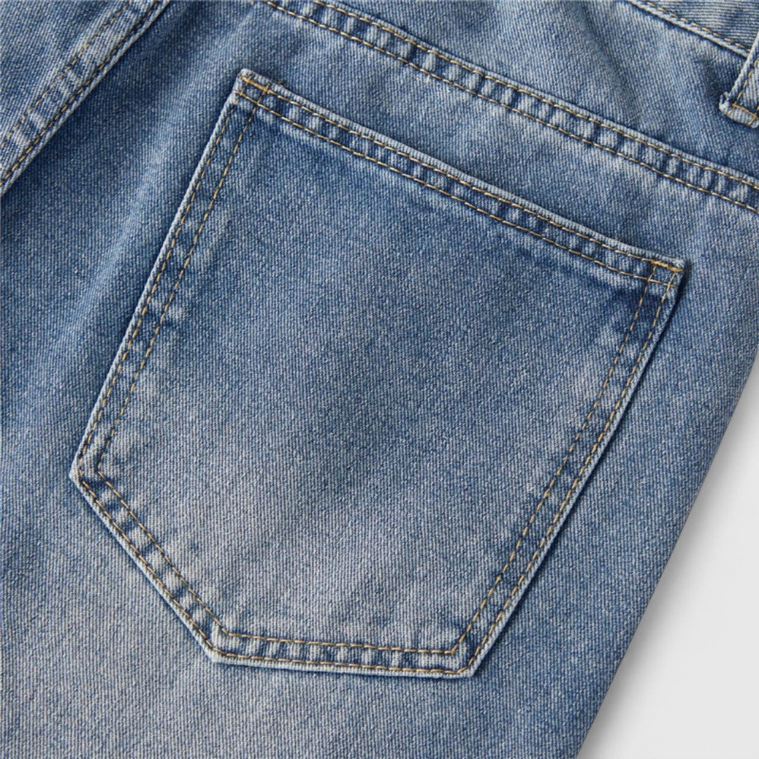 Danny - Wide-Leg Shorts with Contrast Stitching for Streetwear Style