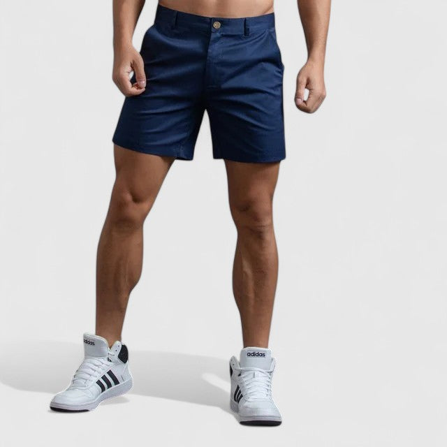 Chris - Tailored Shorts with Mid-Thigh Cut for Smart Summer Looks
