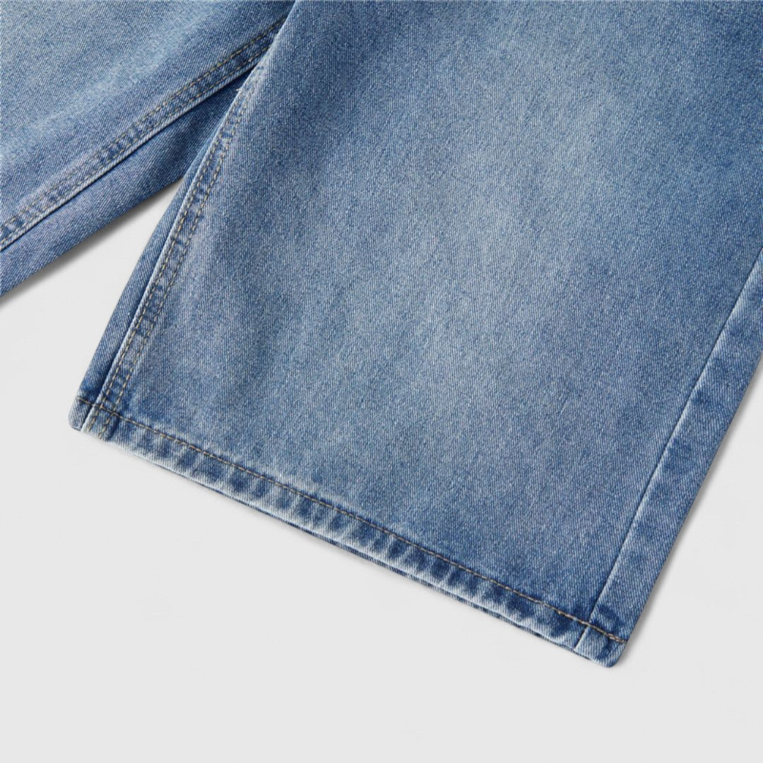 Danny - Wide-Leg Shorts with Contrast Stitching for Streetwear Style