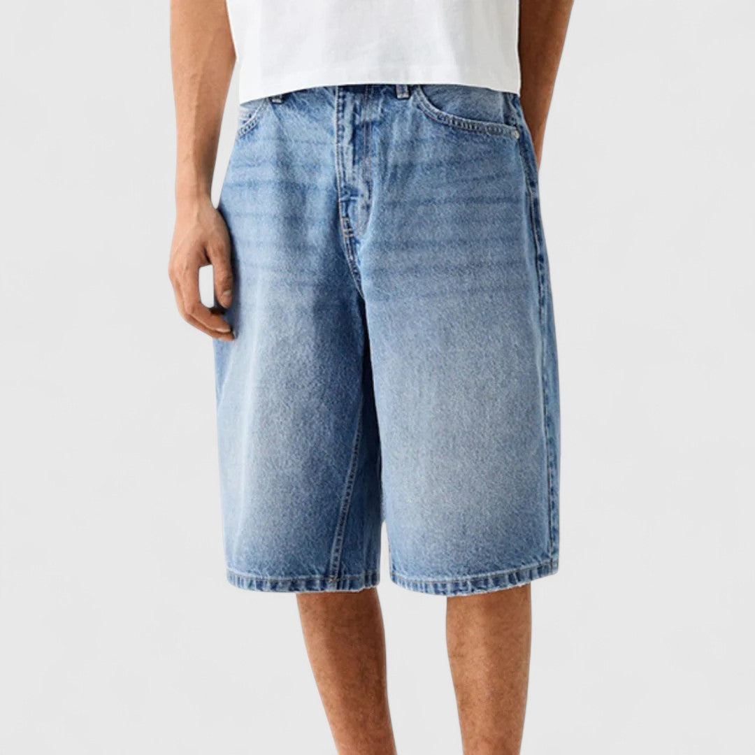 Danny - Wide-Leg Shorts with Contrast Stitching for Streetwear Style