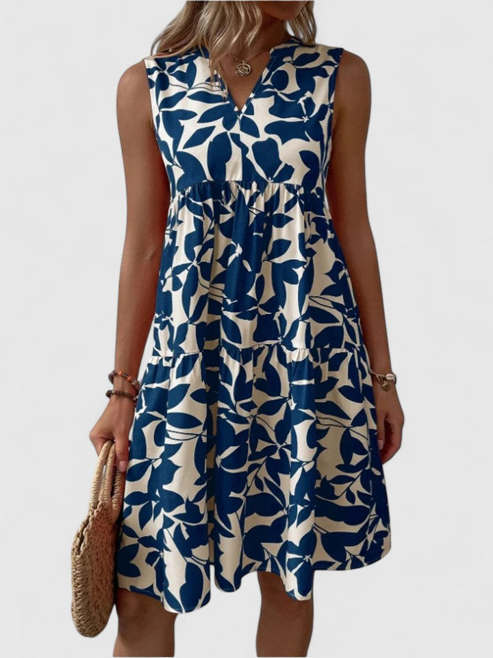 Juliana Sleeveless Dress with Tiered Silhouette for Summer Outfits