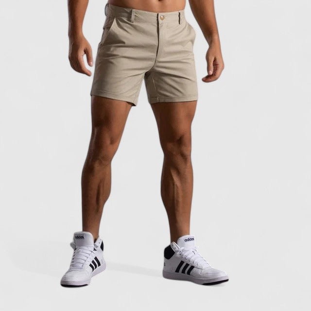 Chris - Tailored Shorts with Mid-Thigh Cut for Smart Summer Looks