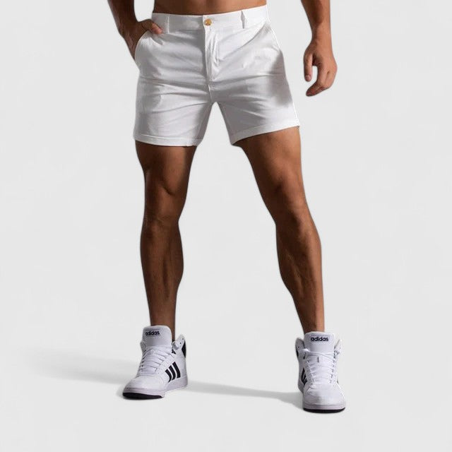 Chris - Tailored Shorts with Mid-Thigh Cut for Smart Summer Looks